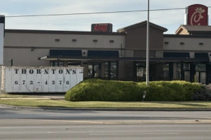 Thornton's Dumpster at Chick Fil A demolition Abilene TX